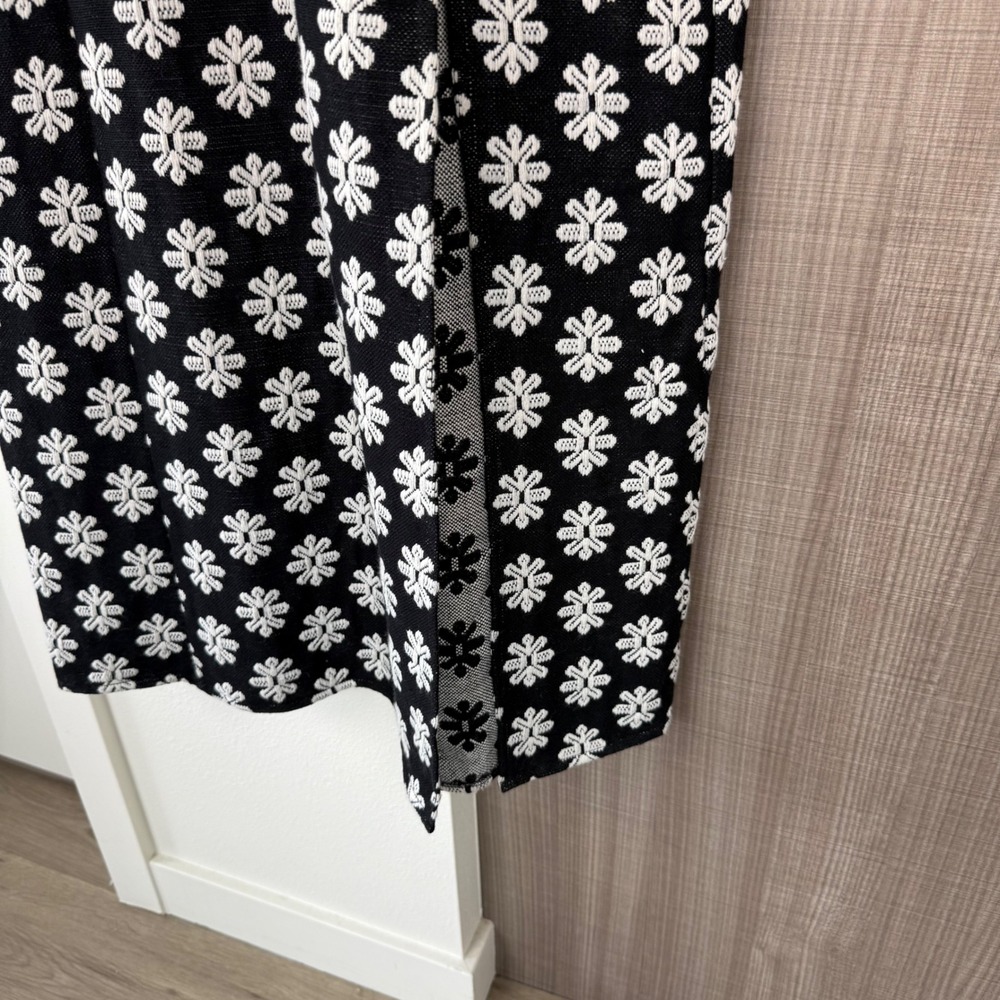 Saltwater Luxe Black Dottie Midi Dress Floral Print Size Medium - Picture 8 of 13